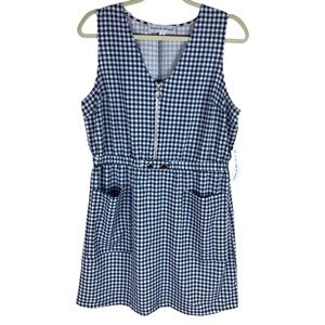 Emma & Michele Blue&White Checkered Dress nwt